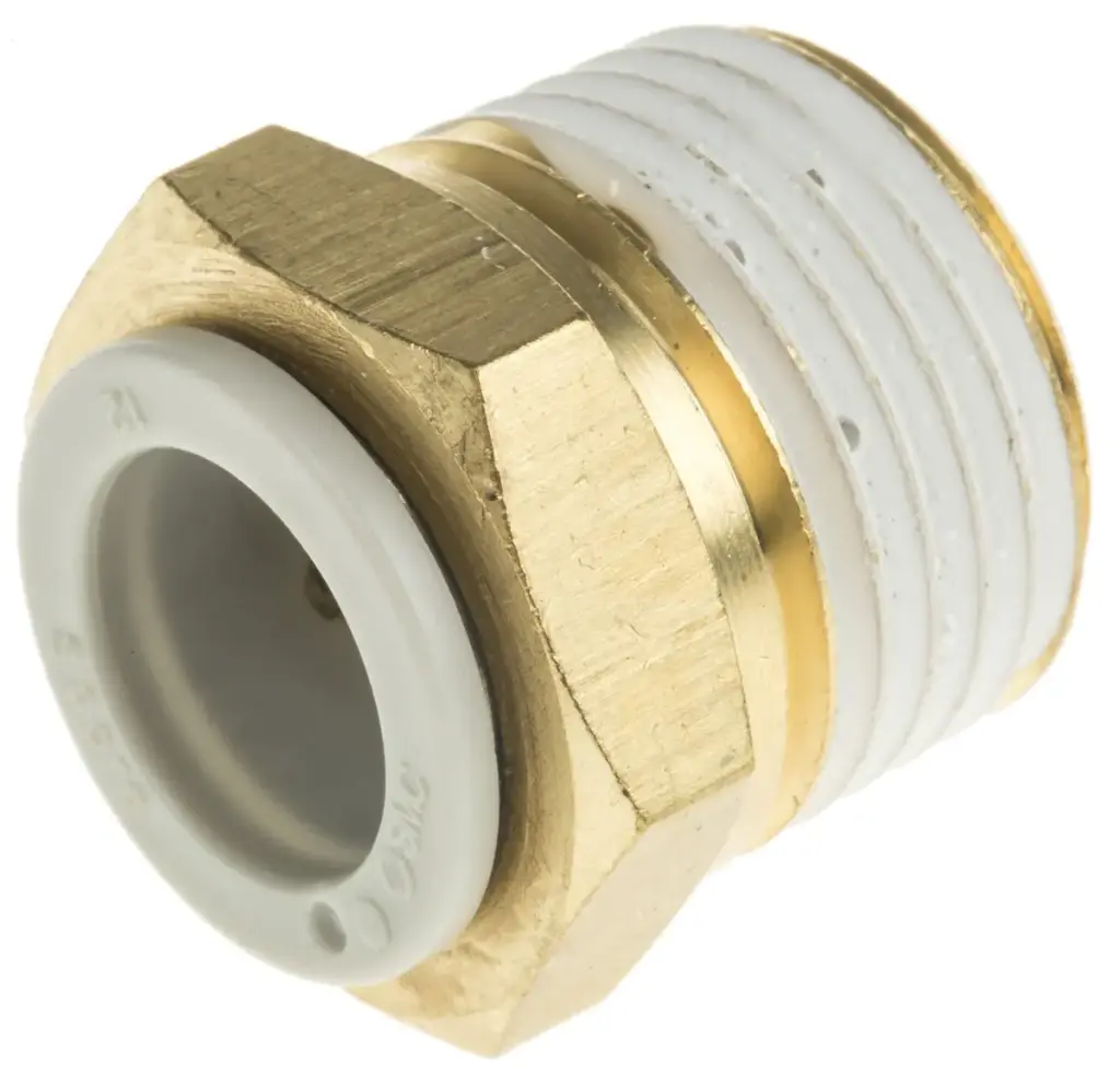 Raccord droit mâle R 1/2 diamètre D12