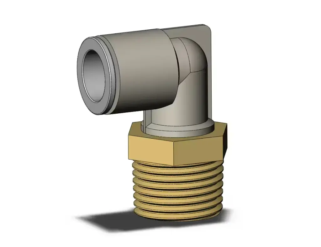 Raccord coude 90° mâle R 1/2 diamètre D12