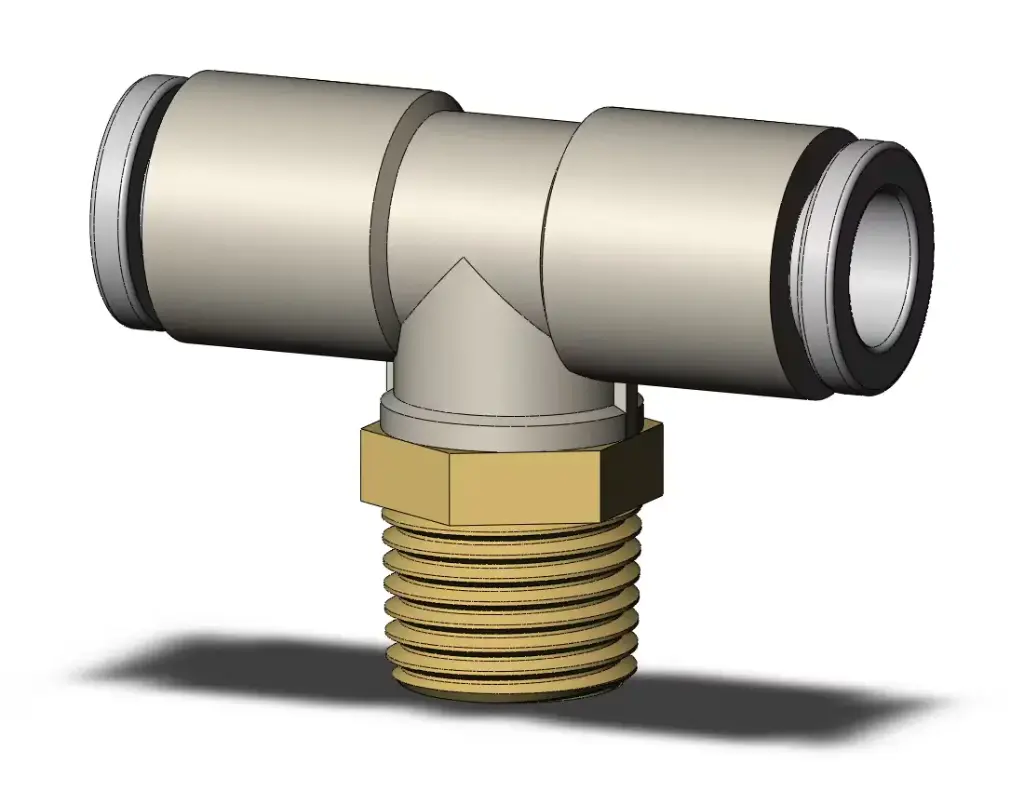 Raccord Té mâle R 1/8 diamètre D06