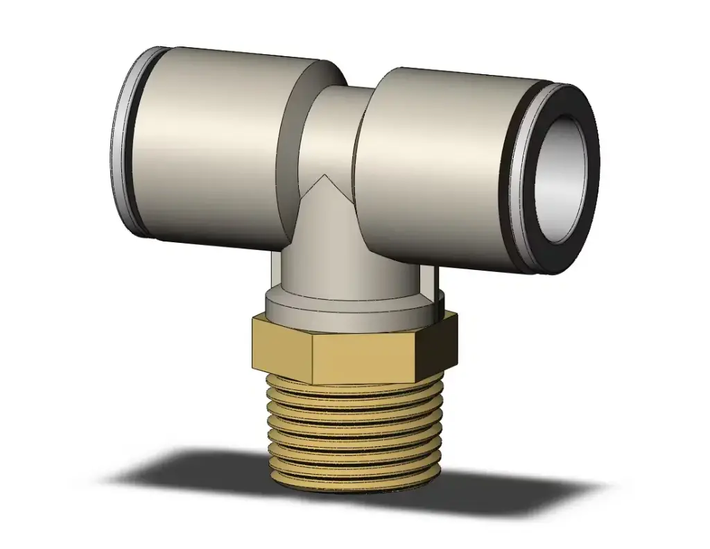 Raccord Té mâle R 3/8 diamètre D12