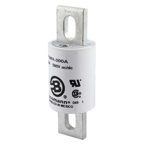 FWH high speed fuse, 1000 Vac, 800 Vdc, 300A RMS, 200 kAIC at 1000 Vac, 50 kAIC at 500 Vdc, Non Indicating, High speed fuse, Blade end X blade end, Stud