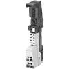 SIMATIC DP, embase TM-P15C23-A0 pour ET 200S pour Power Modules, 15mm bornes à ressort (Cage-Clamp) 2x3 raccordements par bornes avec accès aux bornes sur AUX1, AUX1 interrompu