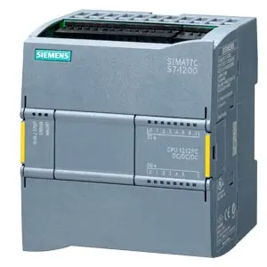 SIMATIC S7-1200, CPU 1212 FC, CPU compacte DC/DC/DC, I/O intégrées: 8 DI DC 24V; 6 DO 24V DC; 2 AI 0-10V CC, alimentation: DC 20,4-28,8 V CC, mémoire de programme / de données 150 Ko
