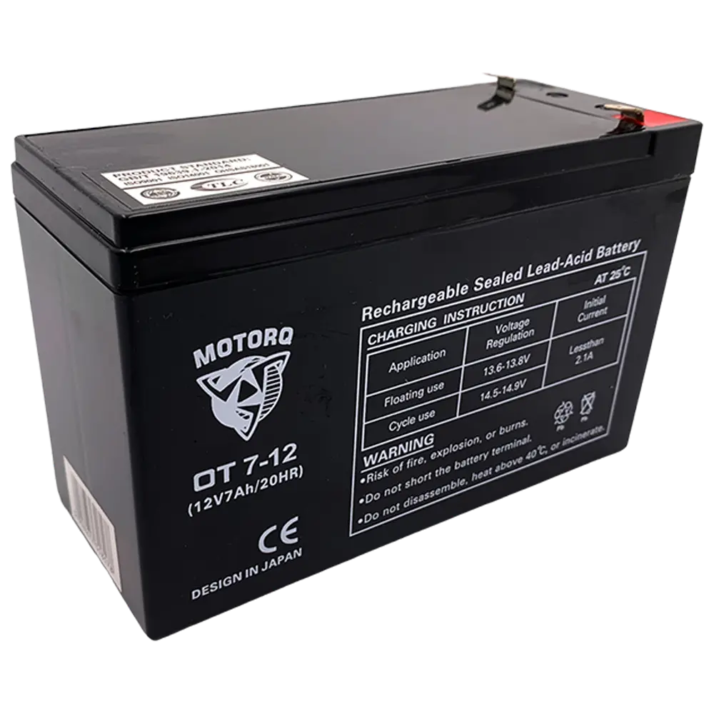 OUTDO OT7-12 12V 7Ah F1 Replacement Battery