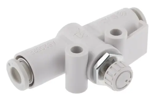 [AS2052F-06] Régleurs de débit, Standard, Raccord instantané, Manipulation simple, En ligne, Standard Tube ∅6