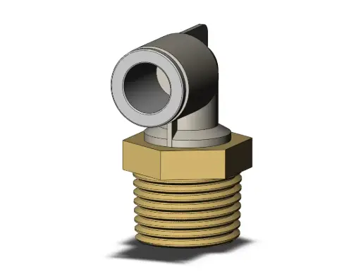 [KQ2L10-04AS] Raccord coude 90° mâle R 1/2 diamètre D10