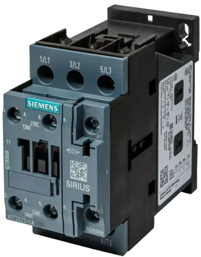 [3RT2023-1AB00] Contacteur de puissance, AC-3 : 9 A, 4 kW / 400 V 1 NO + 1 NF, AC 24 V, 50Hz 3 pôles,