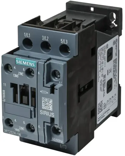 [3RT2024-1AP00] Contacteur de puissance, AC-3e/AC-3, 12 A, 5,5 kW / 400 V, 3 pôles, 230 V AC, 50 Hz, contacts auxiliaires : 1 NO + 1 NF, borne à vis, taille : S0