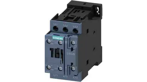 [3RT2026-1NB30] Contacteur de puissance, AC-3e/AC-3, 25 A, 11 kW / 400 V, 3 pôles, 21-28 V CA/CC, 50/60 Hz, avec varistance intégrée, contacts auxiliaires : 1 NO + 1 NF, borne à vis, taille : S0