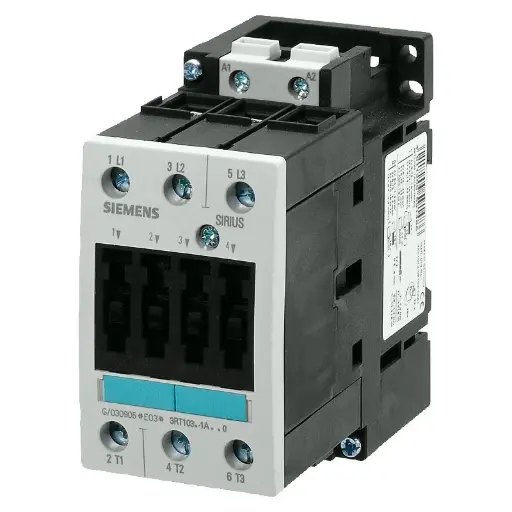 [3RT1034-1AV00] Contacteur de puissance, AC-3 32 A, 15 kW / 400 V 400 V CA, 50 Hz, 3 pôles, taille S2 borne à vis !!! Produit en fin de vie !! Le successeur est SIRIUS 3RT2 Successeur préféré : >>3RT2027-1AV00<<