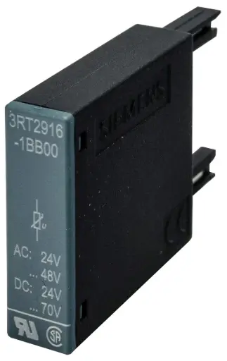[3RT2916-1BB00] Limiteur de surtension, varistance, 24-48 V CA, 50/60 Hz, 24-70 V CC, pour contacteurs 3RT2.1 et contacteurs auxiliaires 3RH2