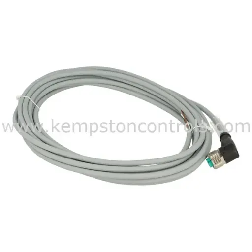 [V1-W-5M-PUR] CÂBLE DE CONNEXION, M12, FEMELLE, COUDÉ, 4 FILS, 5M CÂBLE PUR GRIS