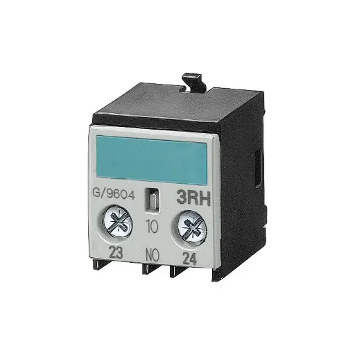 [3RH1911-1BA10]   Bloc de contacts auxiliaires unipolaire (1 NO) conçu pour être monté en façade sur les contacteurs et relais de commande de taille S00